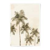 Palm Tree Photographic Print, Tropical Art Print, Beige Neutral Wall Decor, Coastal Palm Photography, Summer Vibes Wall Art, Beach House - Tawshia